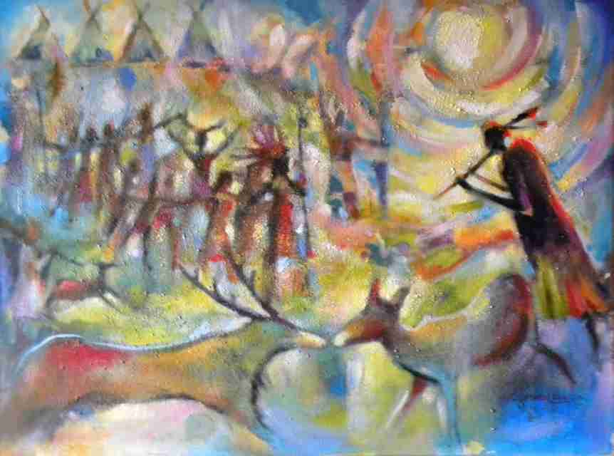 Enlarge Return of Kokopelli 60x80
