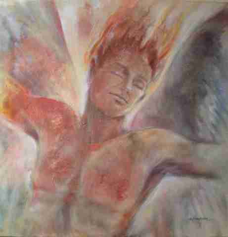 Enlarge Loving the Sun - Icarus 80x80
